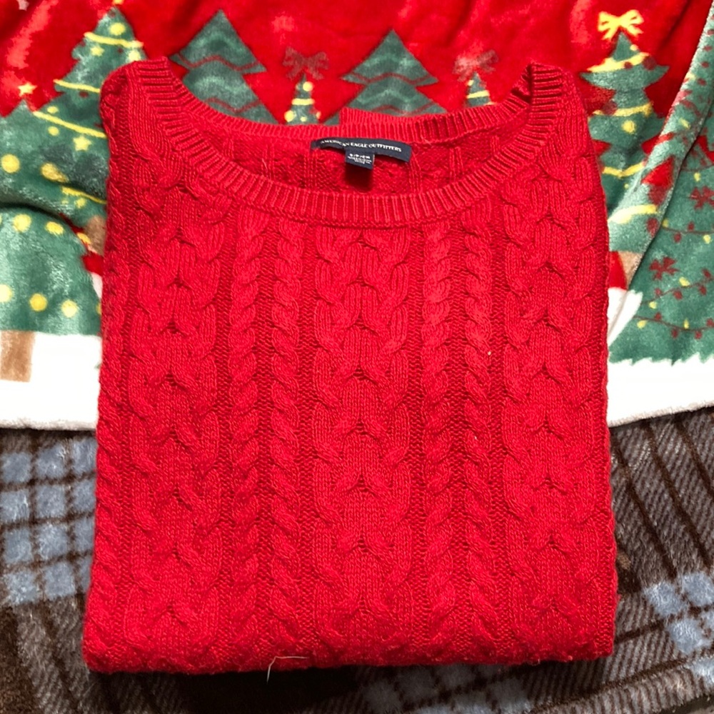 Cable knit sweater